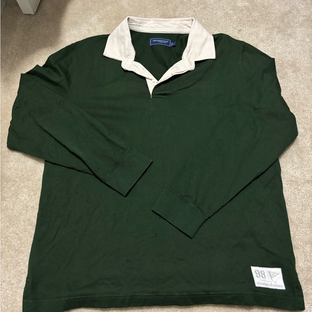 Vineyard vines Green Long Sleeve Rugby Shirt